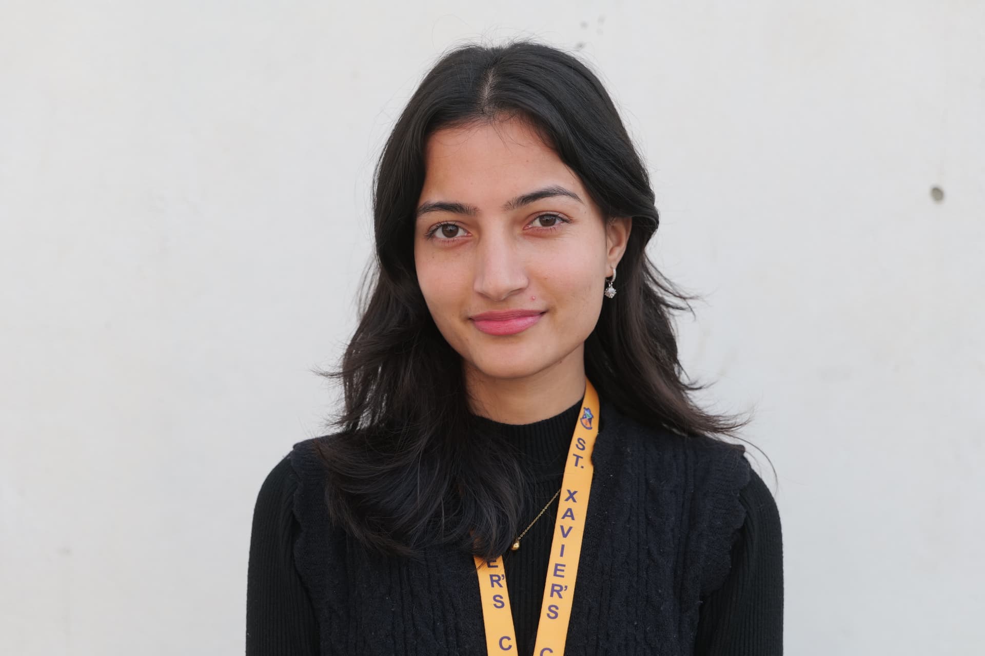 A portrait of Puspa Bhusal